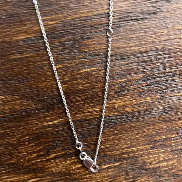 Sterling Silver Love Intwined Diamond Necklace - Picture 2 of 4